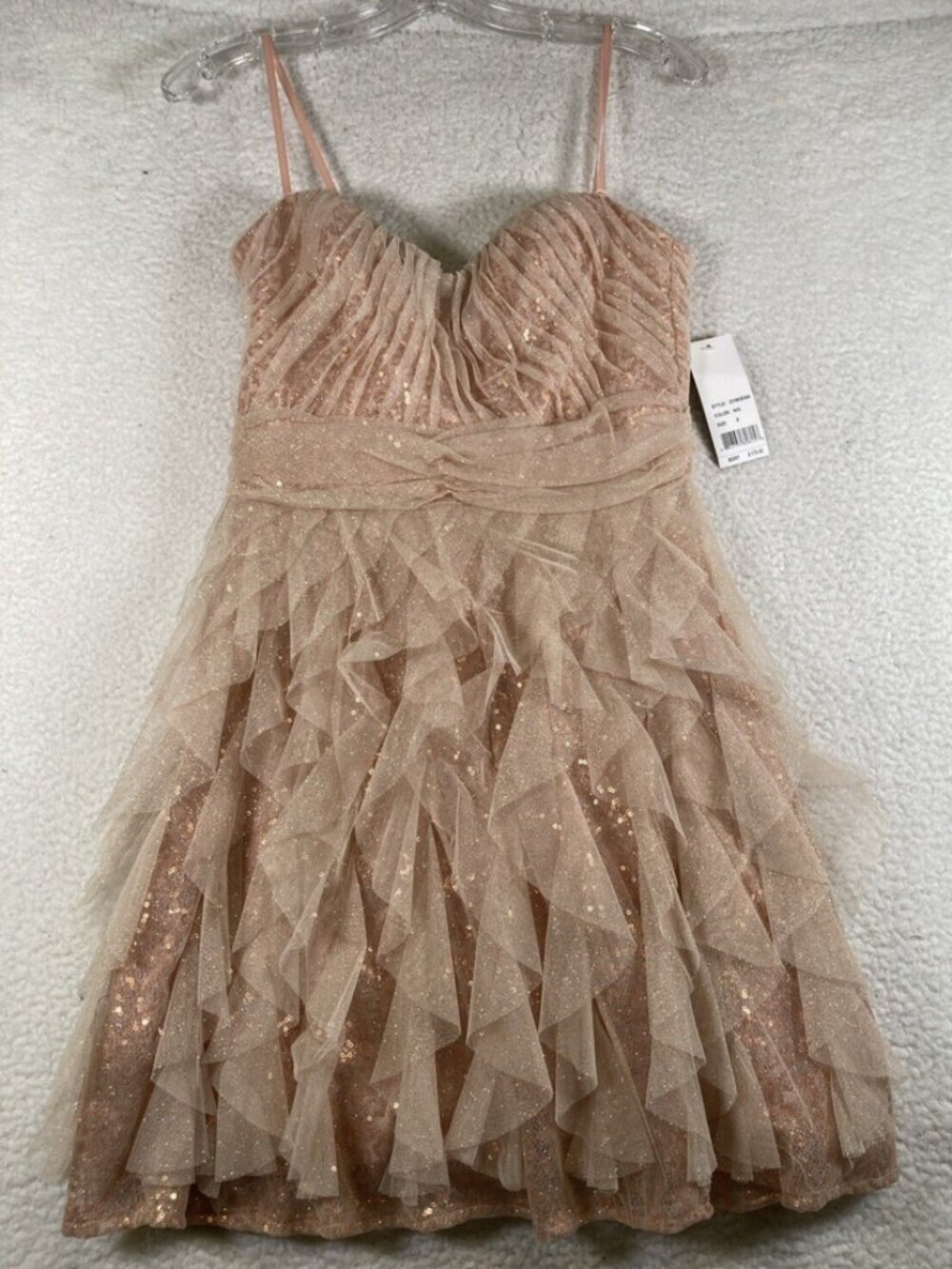 NWT Hailey By Adrianna Papell Sequin Mini Cocktail Dress Size 8